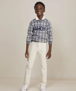 Sweaters<Vineyard Vines Boys’ Cotton Cashmere Cable Crewneck Sweater Nautical Navy