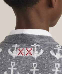 Sweaters<Vineyard Vines Boys’ Cotton Cashmere Cable Crewneck Sweater Nautical Navy
