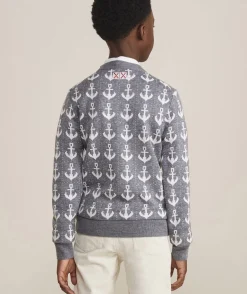 Sweaters<Vineyard Vines Boys’ Cotton Cashmere Cable Crewneck Sweater Nautical Navy