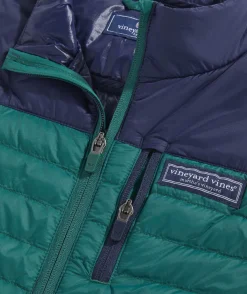 Jackets, Blazers & Vests<Vineyard Vines Boys’ Lightweight Packable Puffer Jacket Red Velvet