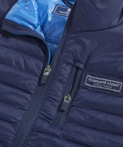Jackets, Blazers & Vests<Vineyard Vines Boys’ Lightweight Packable Puffer Jacket Hull Blue