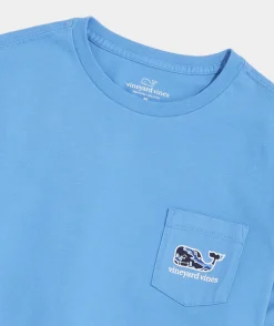 Tees<Vineyard Vines Boys' Baseball Whale Short-Sleeve Tee Nautical Navy