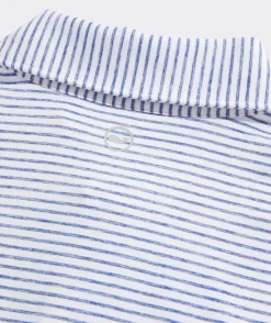 Polos<Vineyard Vines Boys' Bradley Stripe Sankaty Polo Stripe White/Tejeda