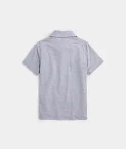 Polos<Vineyard Vines Boys' Bradley Stripe Sankaty Polo Stripe White/Tejeda