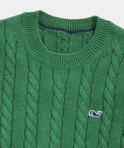 Kids<Vineyard Vines Boys' Breton Stripe Saltwater Quarter-Zip Nautical Navy