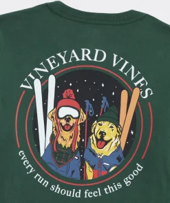 Tees<Vineyard Vines Boys' Cool Sports Fans Long-Sleeve Pocket Tee Ice Water