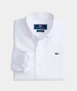 Button-Down Shirts<Vineyard Vines Boys' Cotton Short-Sleeve Tropical Shirt Tiny Floral - Navy