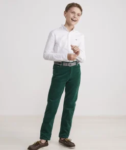 Button-Down Shirts<Vineyard Vines Boys' Cotton Short-Sleeve Tropical Shirt Tiny Floral - Navy