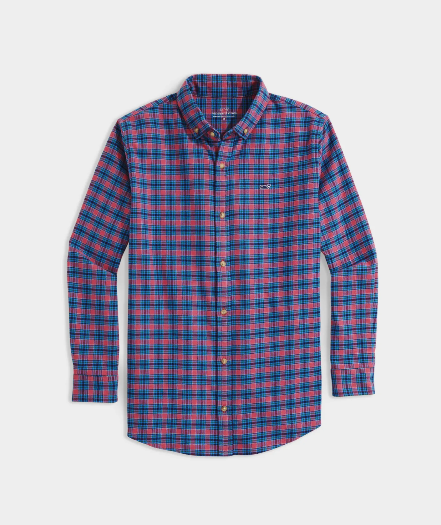 Button-Down Shirts<Vineyard Vines Boys' Cotton Twill Plaid Shirt Pld Cocktail Sauce
