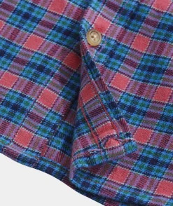 Button-Down Shirts<Vineyard Vines Boys' Cotton Twill Plaid Shirt Pld Cocktail Sauce