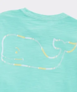 Tees<Vineyard Vines Boys' Dyed Slub Whale Short-Sleeve Pocket Tee Splish Splash