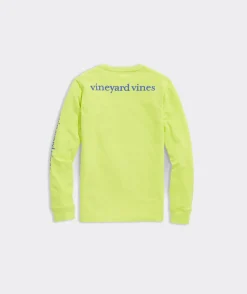 Tees<Vineyard Vines Boys' East Coast Kid Long-Sleeve Pocket Tee Tide Blue