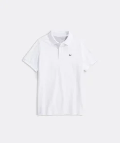 Polos<Vineyard Vines Boys' Edgartown Pique Polo Deep Bay
