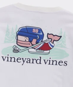Tees<Vineyard Vines Boys' Football Whale Long-Sleeve Tee Nautical Navy