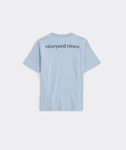 Tees<Vineyard Vines Boys' Football Whale Short-Sleeve Tee Grey Heather