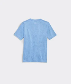 Tees<Vineyard Vines Boys' Front Whale Short-Sleeve Harbor Performance Tee Grey Heather