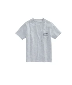 Tees<Vineyard Vines Boys' Fuzzy Bigfoot Whale Long-Sleeve Pocket Tee Nautical Navy