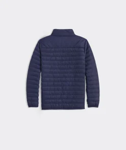 Jackets, Blazers & Vests<Vineyard Vines Boys' Harbor Fleece Vest Tide Blue