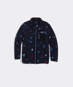 Jackets, Blazers & Vests<Vineyard Vines Boys' Harbor Fleece Vest Cypress