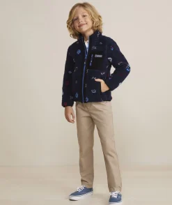 Jackets, Blazers & Vests<Vineyard Vines Boys' Harbor Fleece Vest Cypress