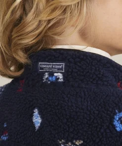 Jackets, Blazers & Vests<Vineyard Vines Boys' Harbor Fleece Vest Cypress