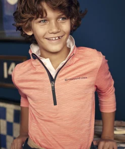 Sweatshirts & Sweatpants<Vineyard Vines Boys' Heathered Performance Joggers Deep Bay Heather