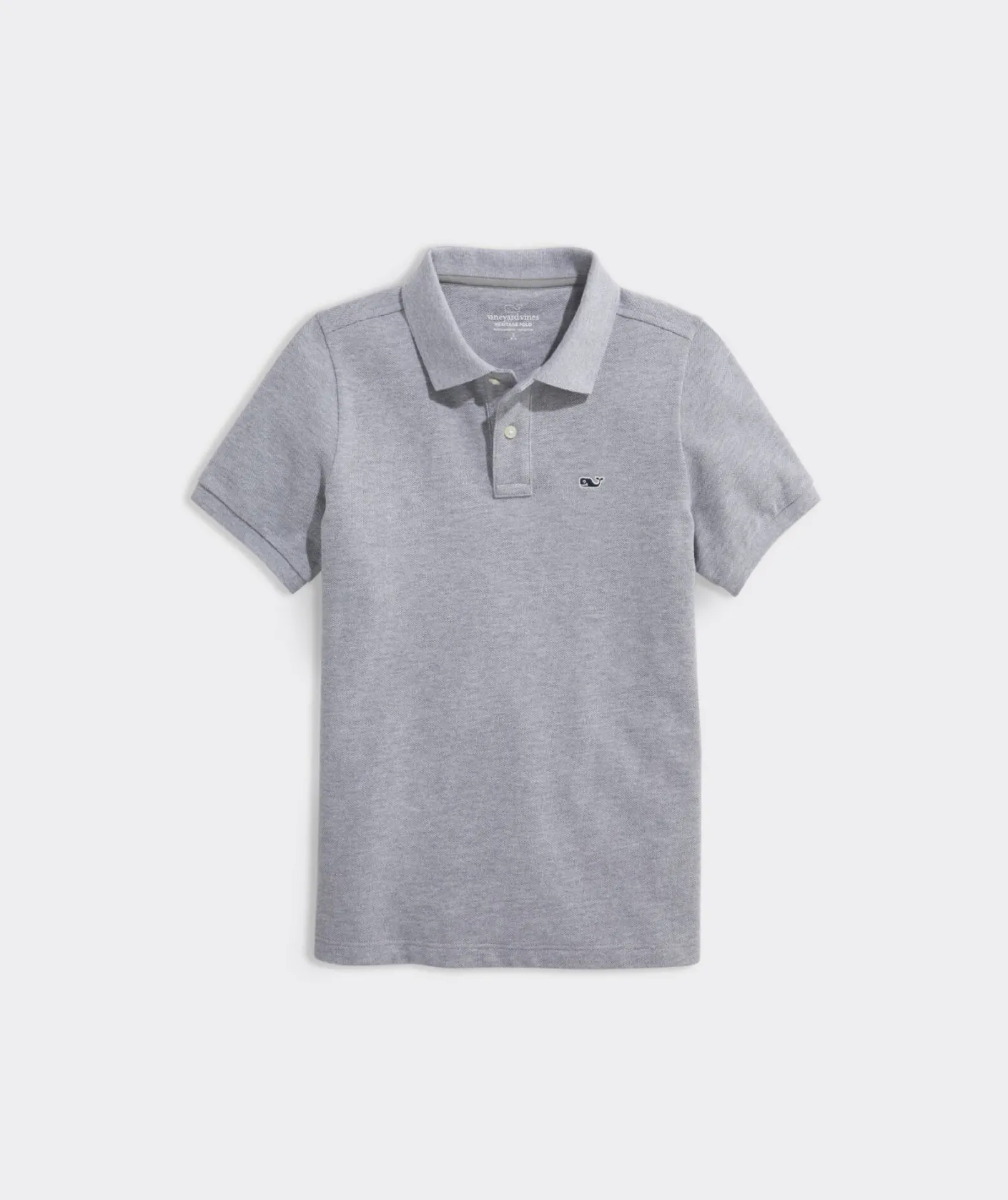 Polos<Vineyard Vines Boys' Heritage Pique Polo Mint Sprig