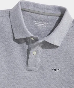 Polos<Vineyard Vines Boys' Heritage Pique Polo Mint Sprig