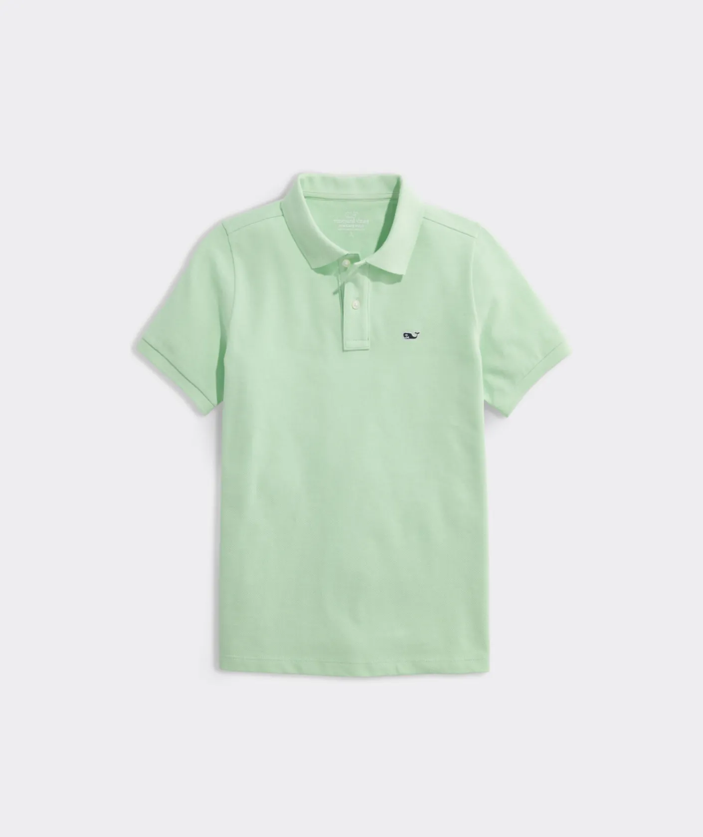 Polos<Vineyard Vines Boys' Heritage Pique Polo Wild Lime