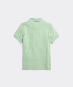 Polos<Vineyard Vines Boys' Heritage Pique Polo Wild Lime