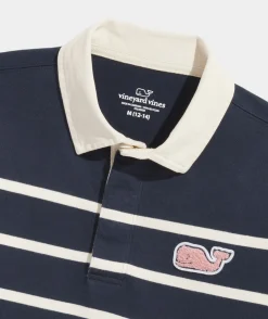 Polos<Vineyard Vines Boys' Heritage Stripe Pique Polo Cayman