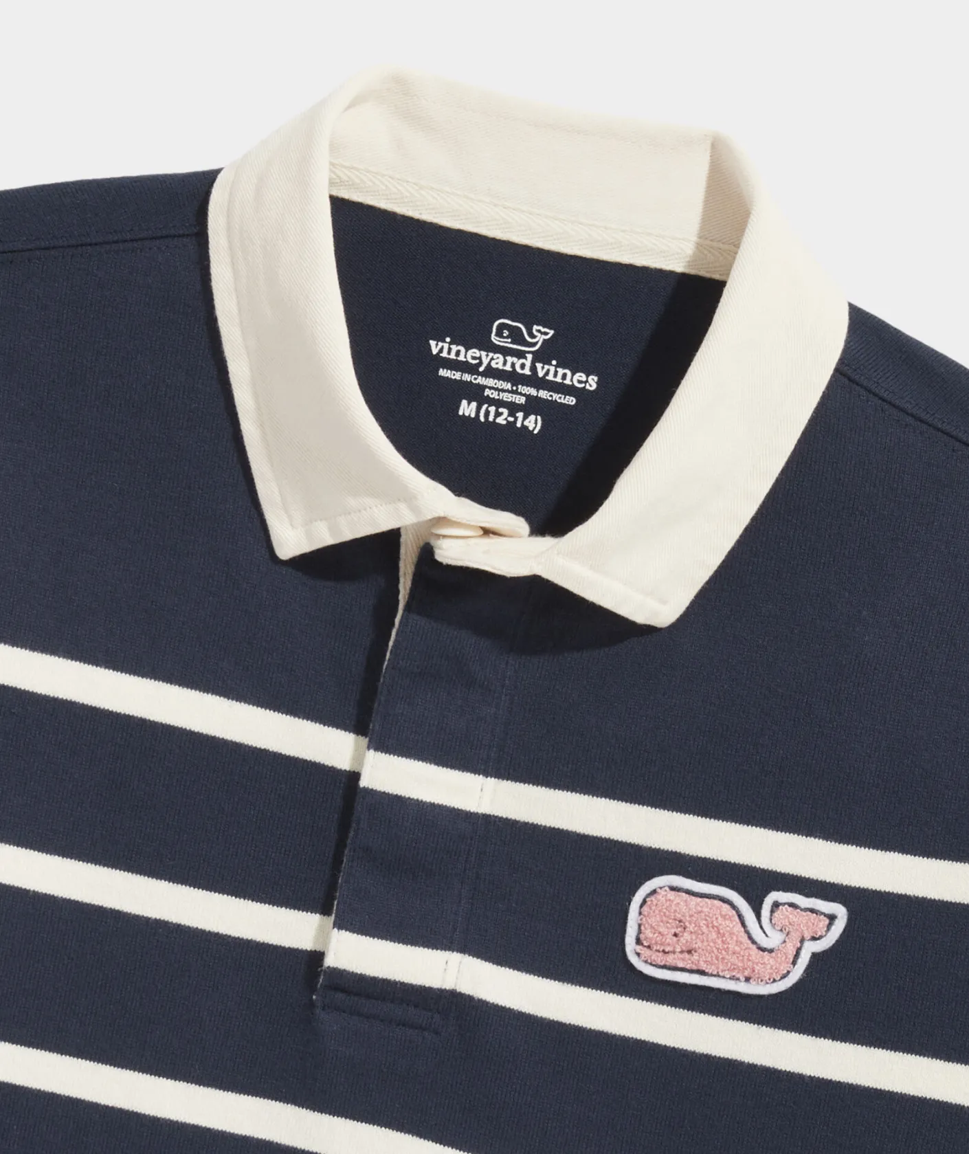 Polos<Vineyard Vines Boys' Heritage Stripe Pique Polo Cayman