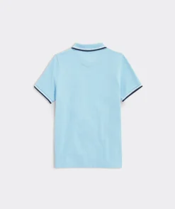 Polos<Vineyard Vines Boys' Heritage Tipped Pique Polo Splish Splash