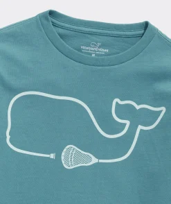 Tees<Vineyard Vines Boys' Hockey Stick Whale Long-Sleeve Tee Wild Lime