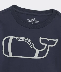 Tees<Vineyard Vines Boys' Lacrosse Stick Whale Long-Sleeve Tee Larkspur