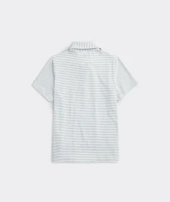Polos<Vineyard Vines Boys' Multi-Stripe Rugby Shirt Tide Blue