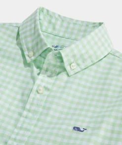 Button-Down Shirts<Vineyard Vines Boys' On-The-Go brrrº Gingham Shirt Cayman