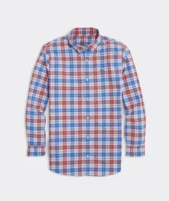 Button-Down Shirts<Vineyard Vines Boys' On-The-Go brrrº Gingham Shirt Charleston Green