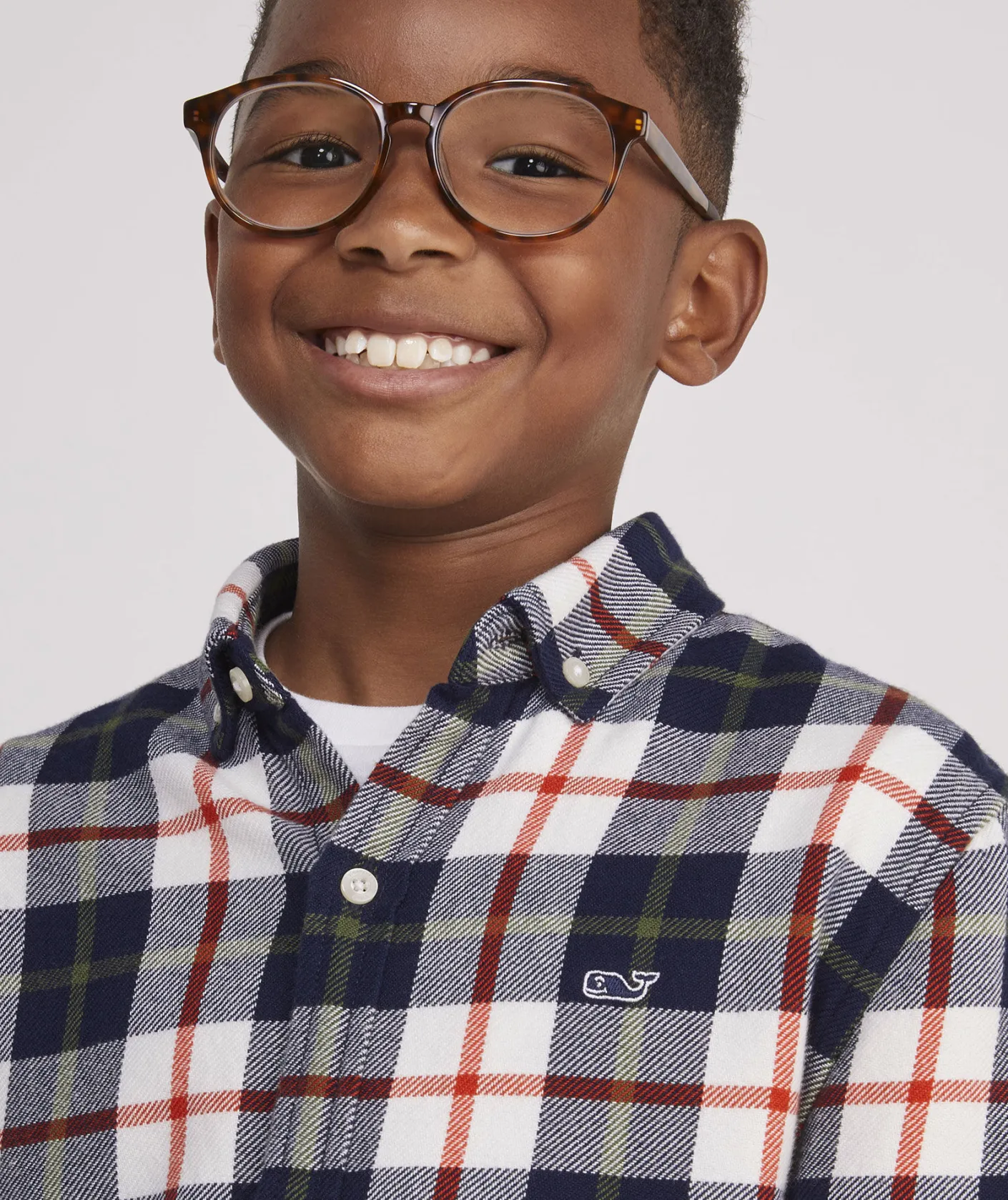 Button-Down Shirts<Vineyard Vines Boys' On-The-Go brrrº Tattersall Shirt Maritime-Blue
