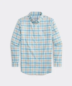 Button-Down Shirts<Vineyard Vines Boys' On-The-Go brrr° Tattersall Shirt Boys White