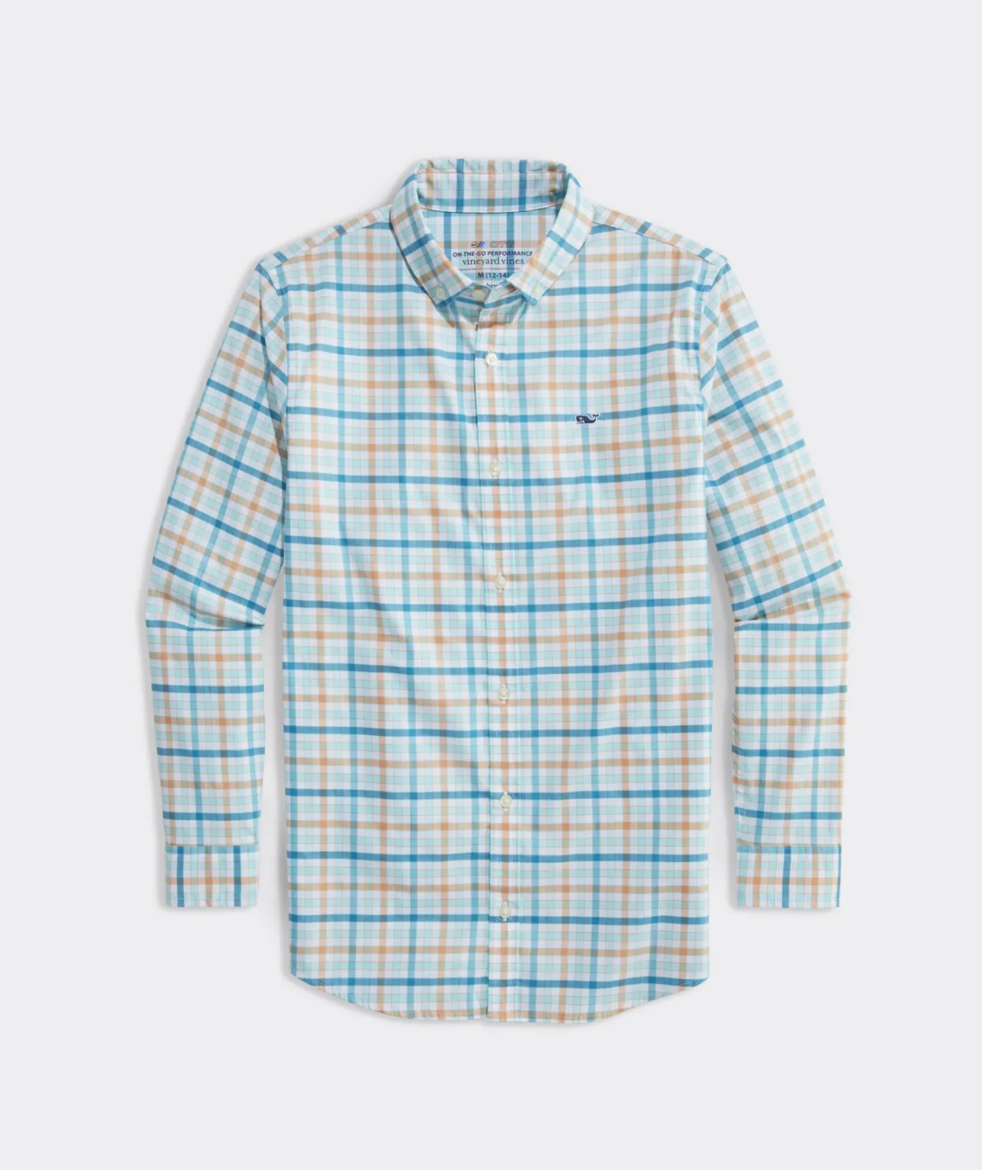 Button-Down Shirts<Vineyard Vines Boys' On-The-Go brrr° Tattersall Shirt Boys White