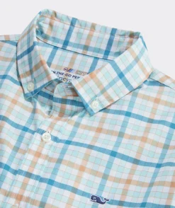 Button-Down Shirts<Vineyard Vines Boys' On-The-Go brrr° Tattersall Shirt Boys White