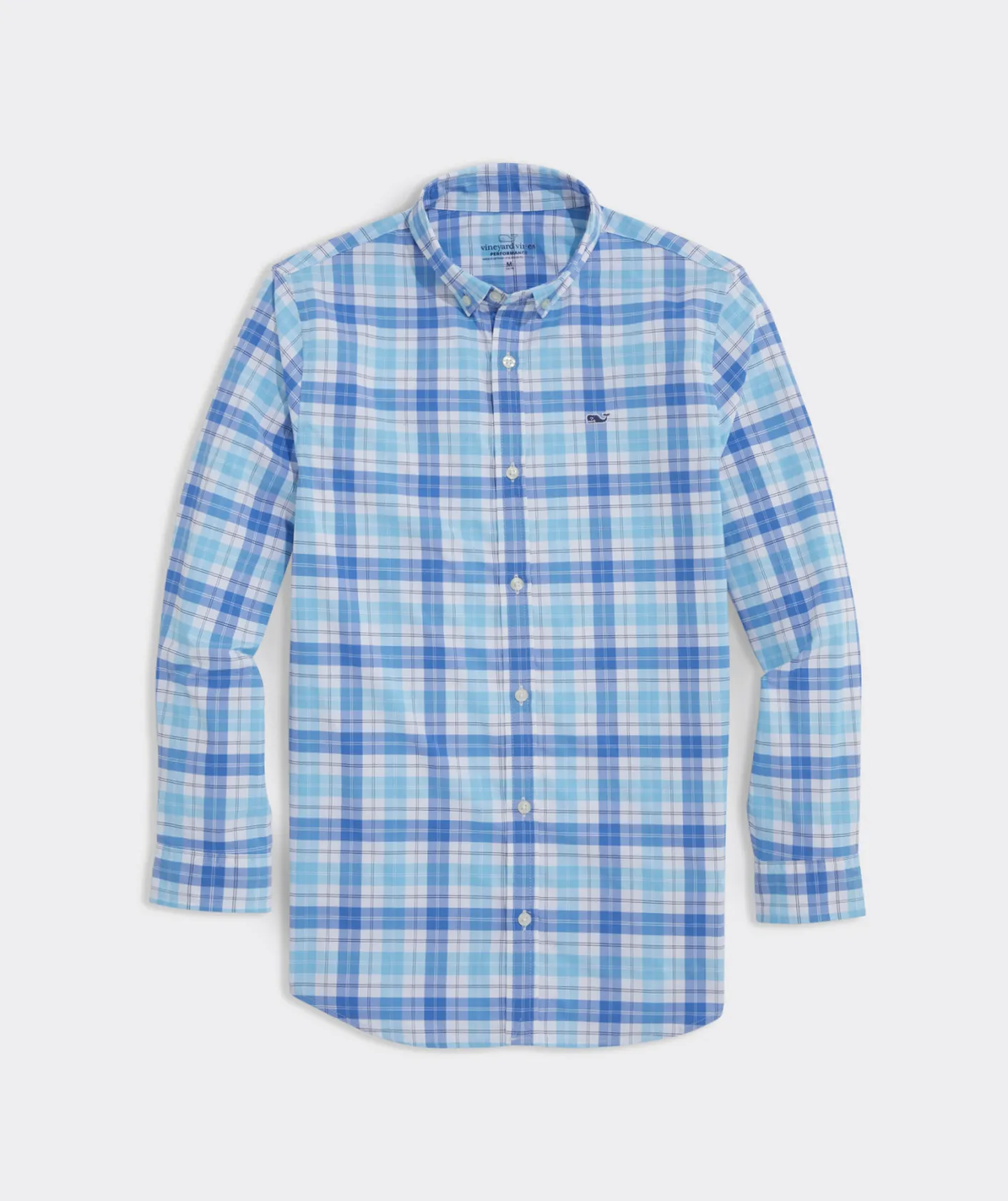 Button-Down Shirts<Vineyard Vines Boys' On-The-Go Nylon Plaid Shirt Papaya Punch