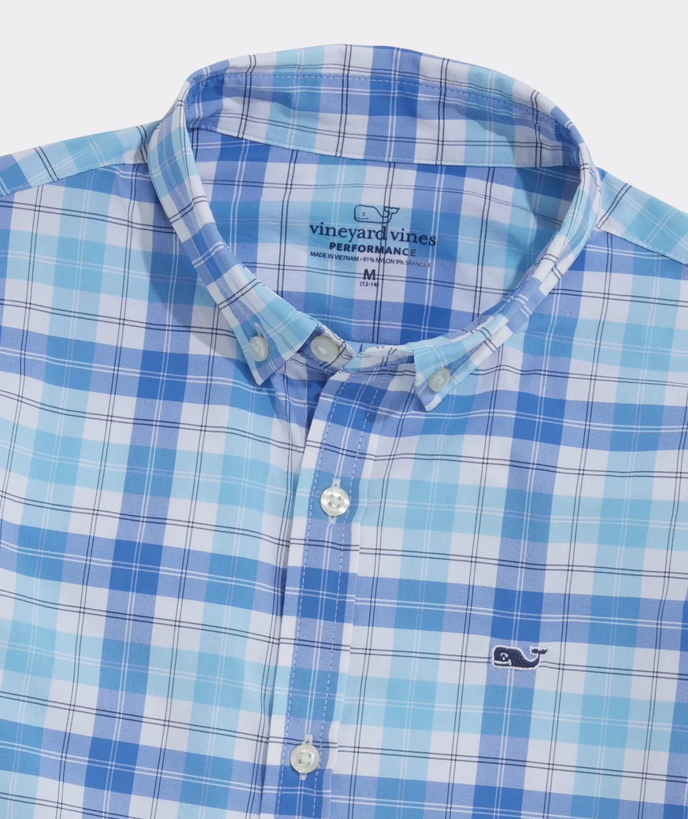 Button-Down Shirts<Vineyard Vines Boys' On-The-Go Nylon Plaid Shirt Papaya Punch