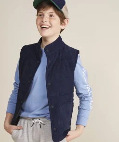 Jackets, Blazers & Vests<Vineyard Vines Boys' On-The-Go Packable Rain Shell Blue Blazer