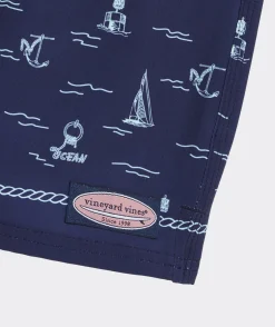 Swim & Rashguards<Vineyard Vines Boys' Printed Chappy Trunks Sea Life Taffy