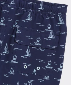 Swim & Rashguards<Vineyard Vines Boys' Printed Chappy Trunks Sea Life Taffy