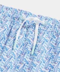 Swim & Rashguards<Vineyard Vines Boys' Printed Chappy Trunks Fsh oo Wtr-AntigGrn