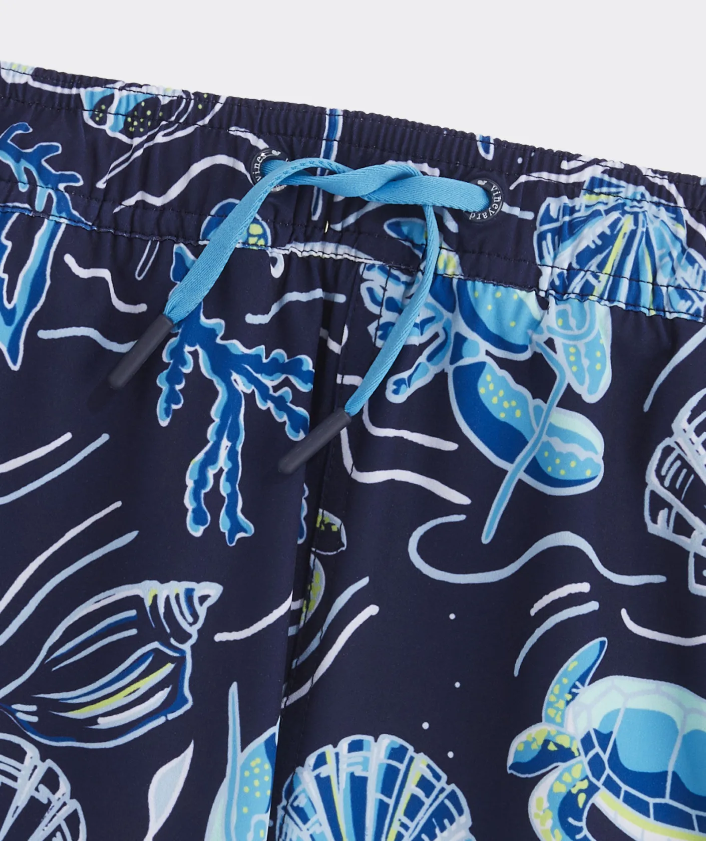 Swim & Rashguards<Vineyard Vines Boys' Printed Chappy Trunks Whale Naut Navy