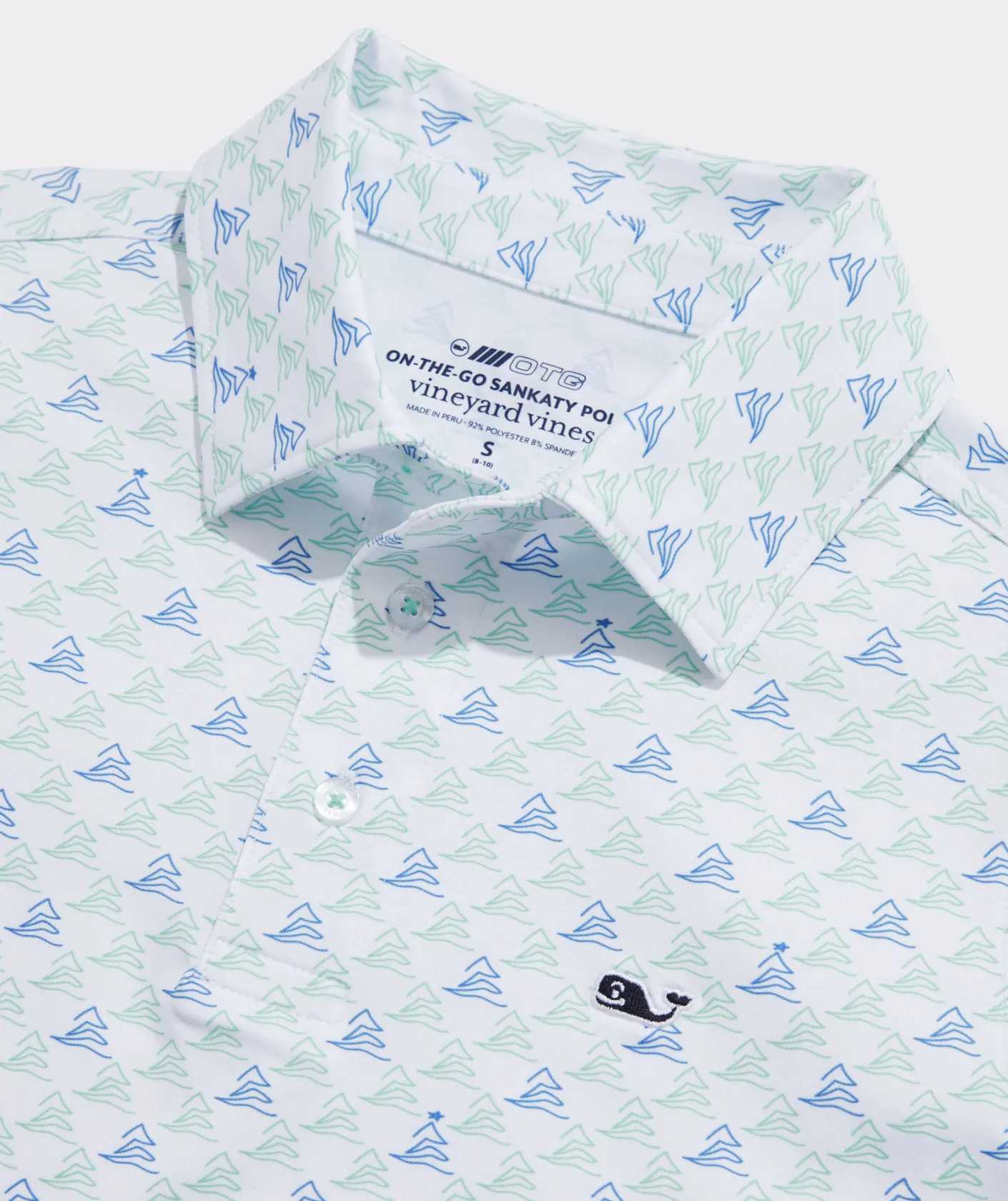 Polos<Vineyard Vines Boys' Printed Sankaty Polo Tuna - Hull Blue